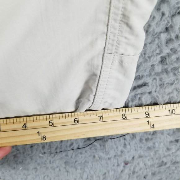 Orvis Pants Mens XXL Beige Nylon High Rise Zip Cargo Pocket Fishing - Picture 7 of 14